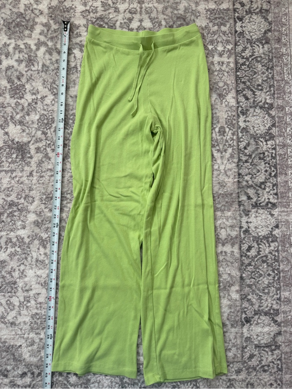 Zara Light Green Wide-Leg Lounge Pants Women’s Medium